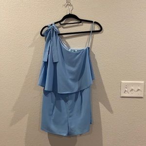 She + Sky One Shoulder Romper